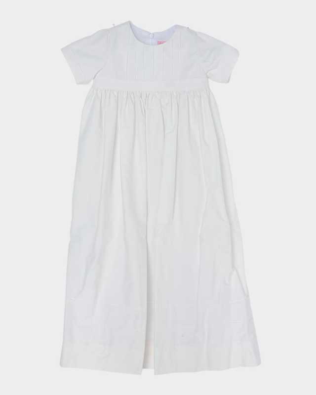 Girl's Harrison Pintuck Christening Gown, Size 0